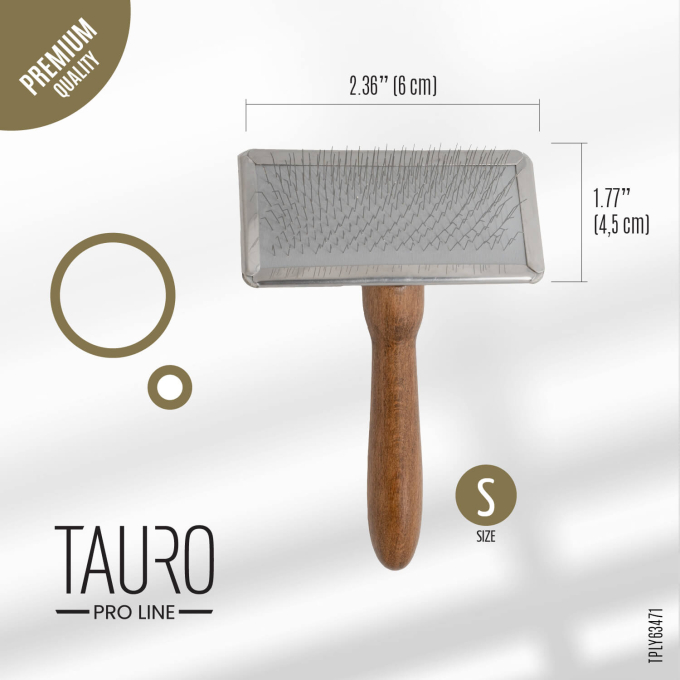 Brush with metal rim, teeth 11 mm - 5