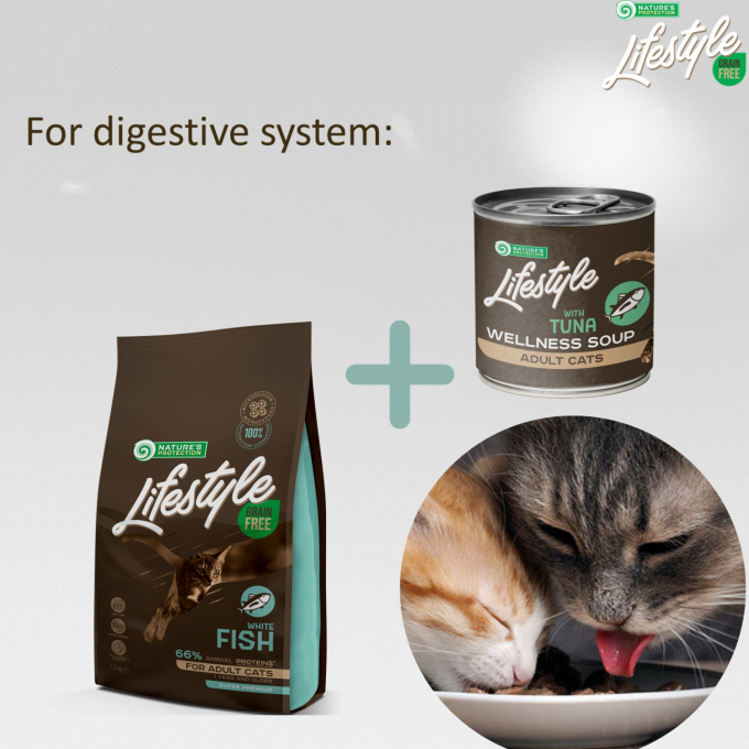 complementary feed - soup for adult cats with sensitive digestion, with tuna - 5