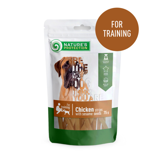 snack for dogs chicken strips with sesame, - 2