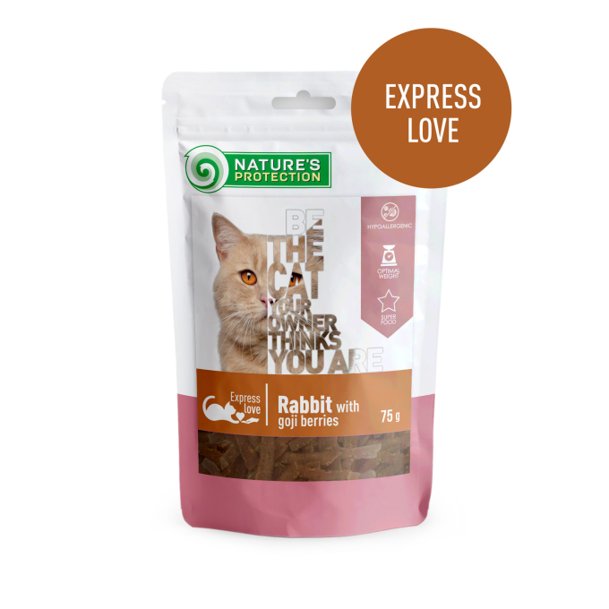 snack for cats with rabbit and goji berries - 1