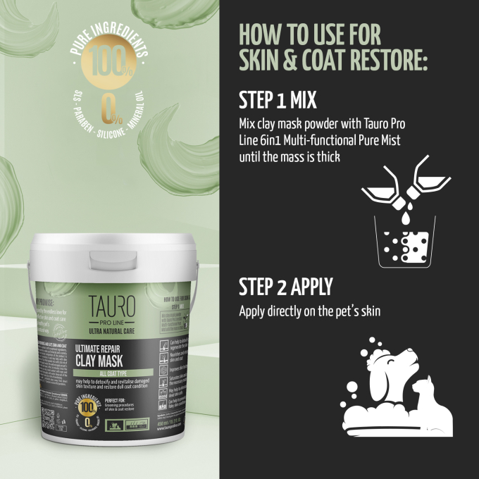 Ultra Natural Care Ultimate Repair Clay Mask for dogs and cats - 3