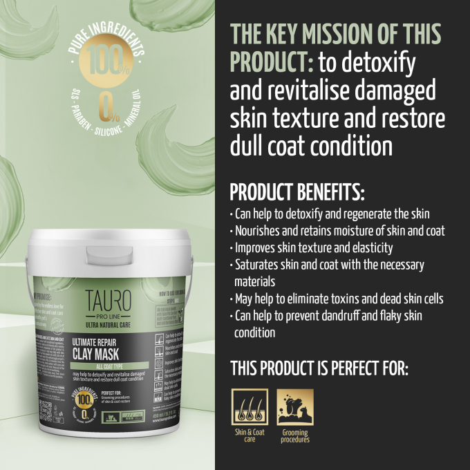 Ultra Natural Care Ultimate Repair Clay Mask for dogs and cats - 2