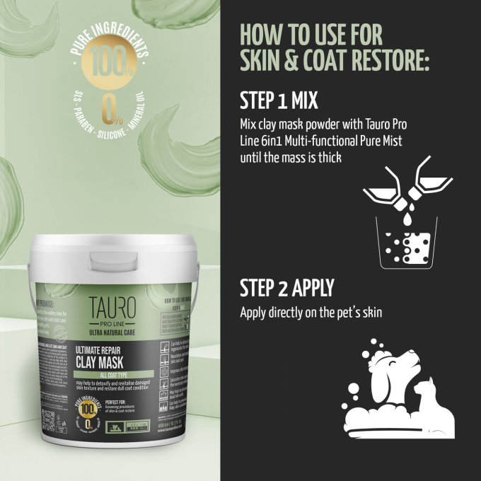 Ultra Natural Care Ultimate Repair Clay Mask for dogs and cats - 2