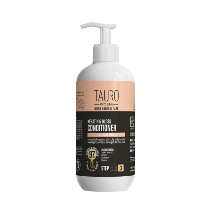 Ultra Natural Care conditioner with keratin for dogs and cats coat - 0