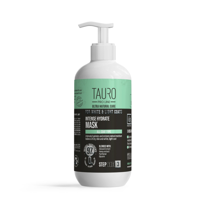Ultra Natural Care intense hydrate mask for dogs and cats with white, light coat and skin - 0