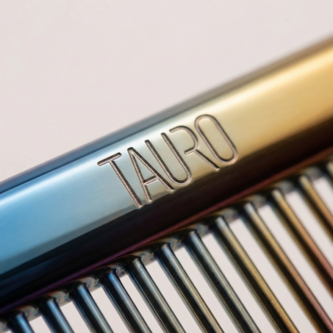 dual density comb for coat grooming and styling, stainless steel - 4