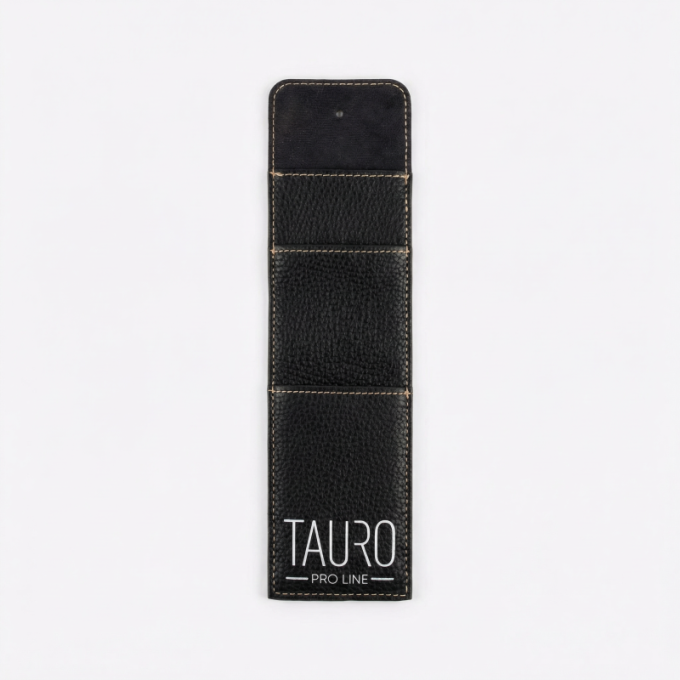 natural leather tool case for pet grooming instruments - 0