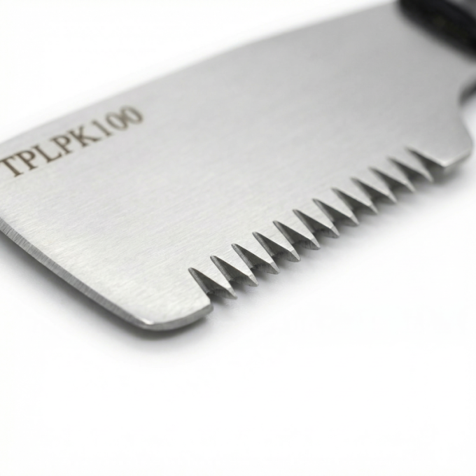 stripmes met grove tanden en houten handvat - 2