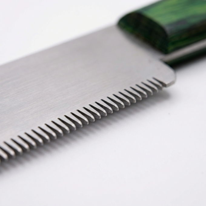 stripmes met grove tanden en houten handvat - 3