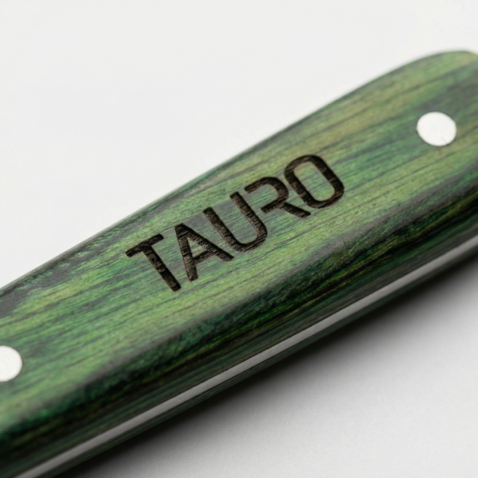 stripmes met grove tanden en houten handvat - 4