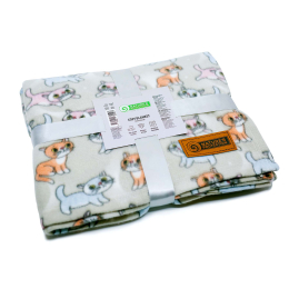 blanket, with kittens