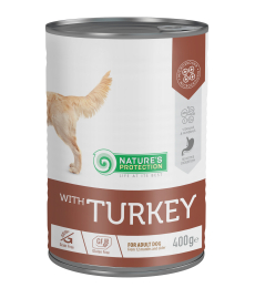 canned pet food for adult dogs with turkey