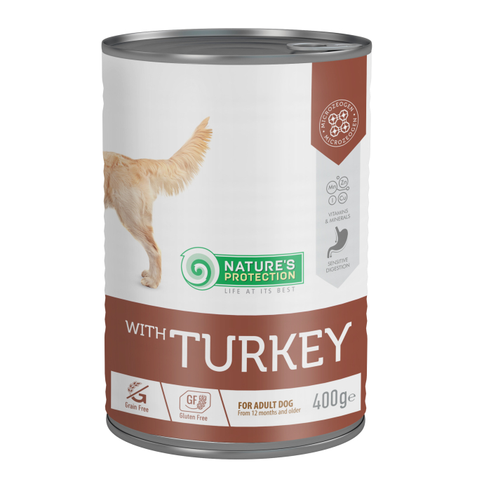 canned pet food for adult dogs with turkey - 0