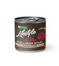 complementary feed - soup for sterilised adult cats with salmon
