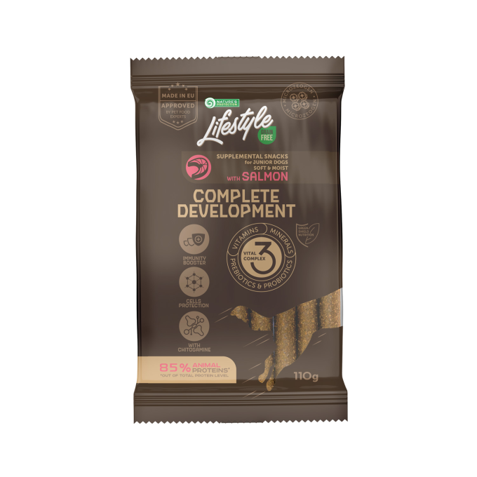 complementary grain free feed – snacks for junior dogs with salmon - 0