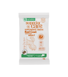 aanvullend graanvrij voer - snacks voor volwassen honden van alle rassen met rode vacht met zalm