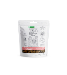 complementary grain free feed - snacks to support healthy growth and development with insects for junior all breed dogs with white coat