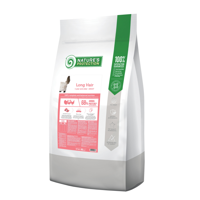 dry food for adult long haired cats with poultry - 0