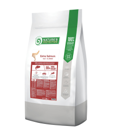 dry food for adult dogs of all breeds with salmon