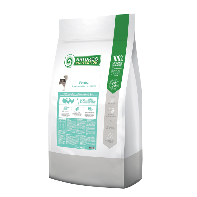 dry food for senior dogs of all breeds with poultry - 0