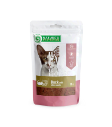 snack for cats duck with chia seeds