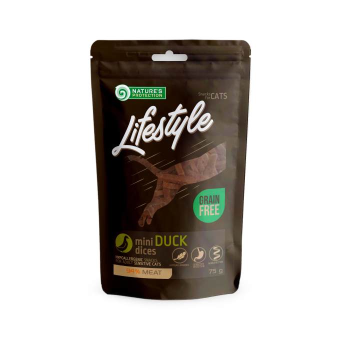 snack for cats mini duck dices - 0