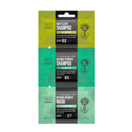 dog and cat white and light coat and skin shampoo and mask sample set