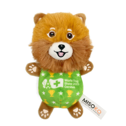 dog plush toy SPITZ, with replaceable sound parts