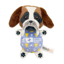 dog plush toy ST. BERNARD, with replaceable sound parts