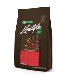 dry grain free food for adult dogs of all breeds with salmon