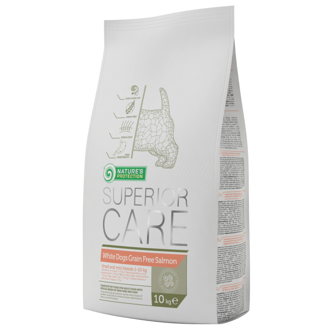 dry grain free food for adult, small and mini breed dogs with salmon - 0