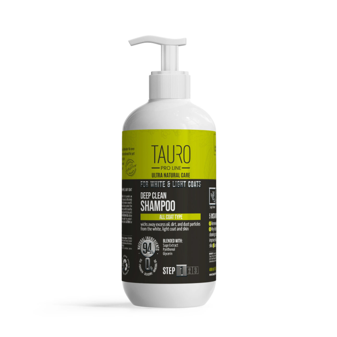 Ultra Natural Care deep clean shampoo for dogs and cats with white, light coat and skin - 0