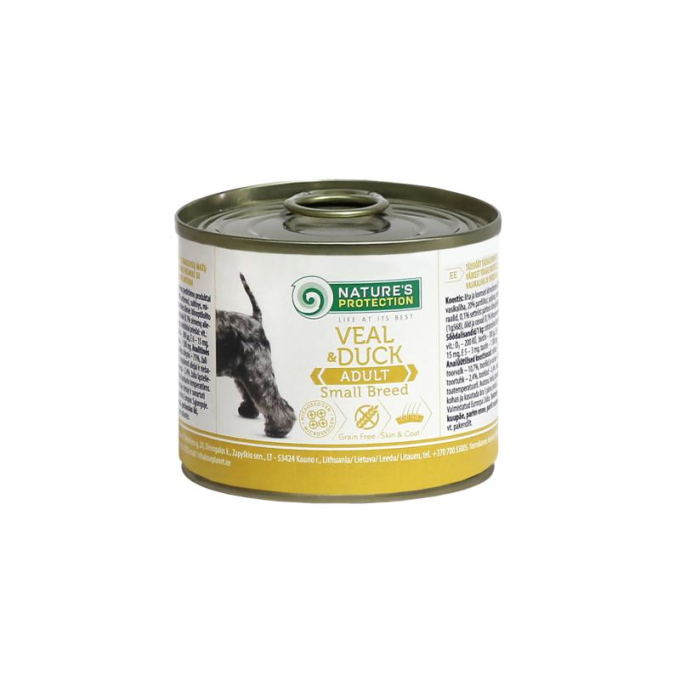 Adult Small Breed Veal &amp; Duck canned food for dogs - 1