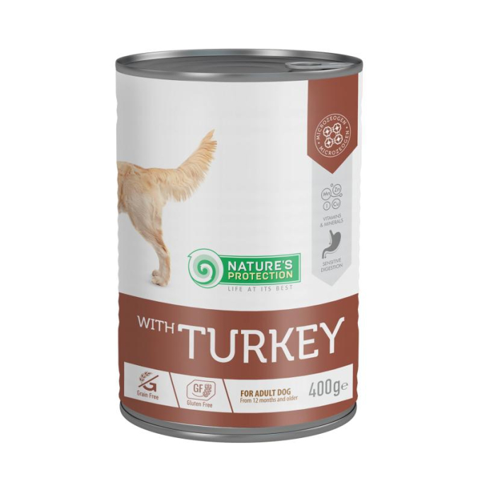 canned pet food for adult dogs with turkey - 1