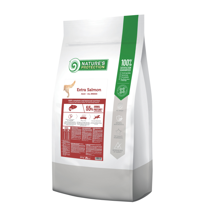 dry food for adult dogs of all breeds with salmon - 1