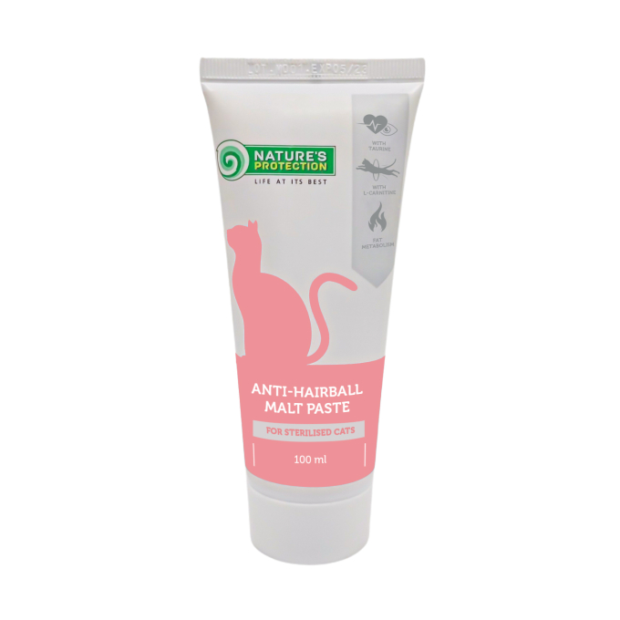 Malt paste, paste for sterilized cats promoting hair removal, - 1