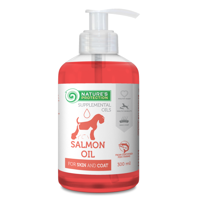 Salmon Oil complementary feed for skin and coat of adult dogs and cats - 0