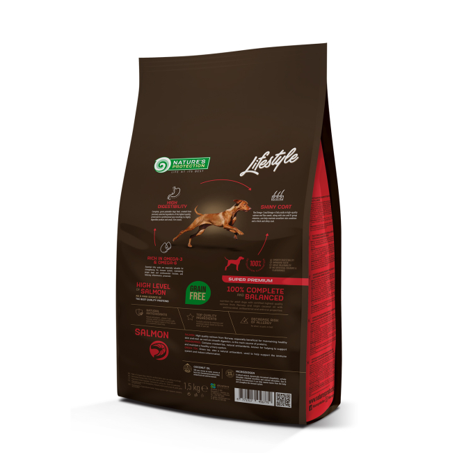 dry grain free food for adult dogs of all breeds with salmon - 3