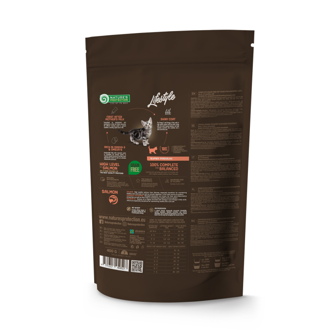 dry grain free food for kittens with salmon - 1