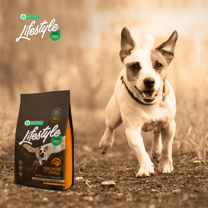 dry grain free food for junior dogs of all breeds with salmon and krill - 8