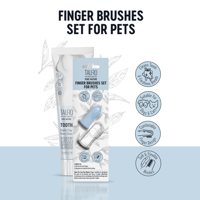 Pet Finger brushes set - 2