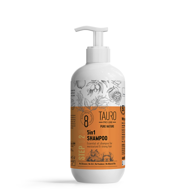 Pure Nature 5in1, moisturizing coat shampoo for dogs and cats - 1