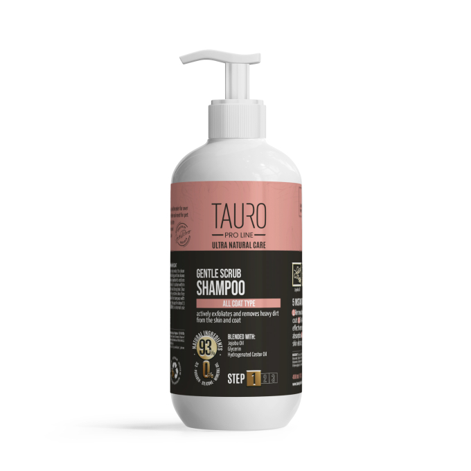 Ultra Natural Care gentle scrub shampoo for dogs and cats skin and coat - 1