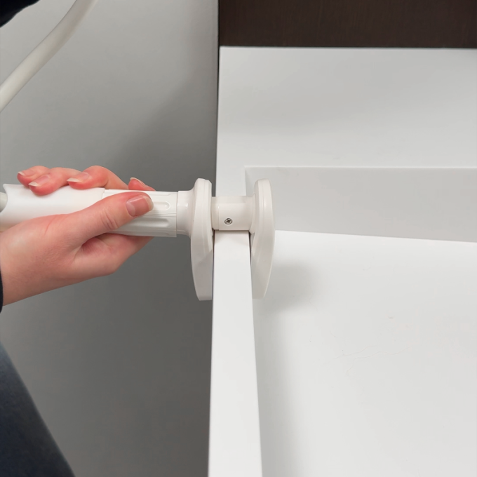 handheld pet coat dryer holder - 2