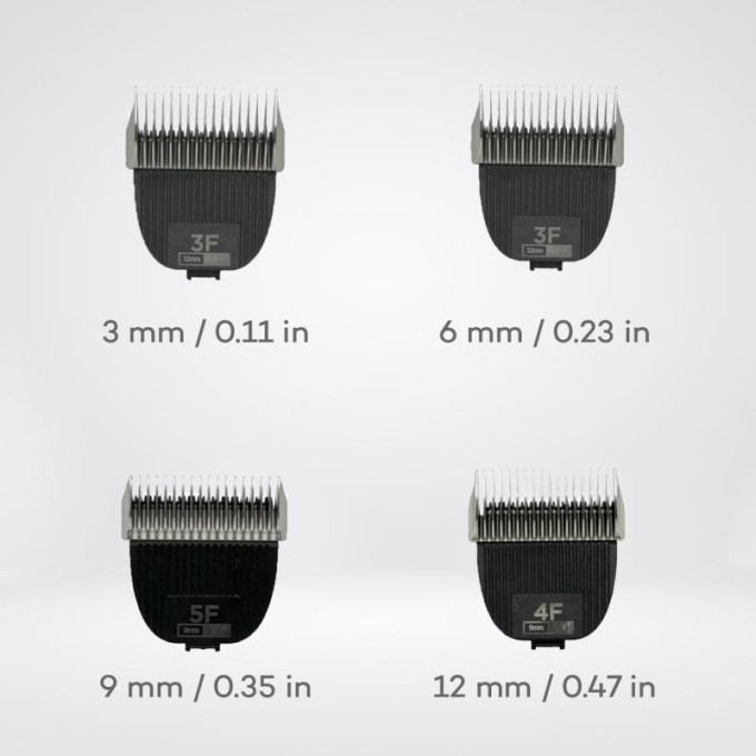 stainless steel replacement blades set for pet's coat clippers - 4