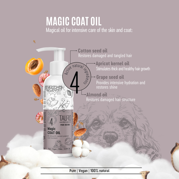 Pure Nature magic coat oil, coat care oil for dogs - 1