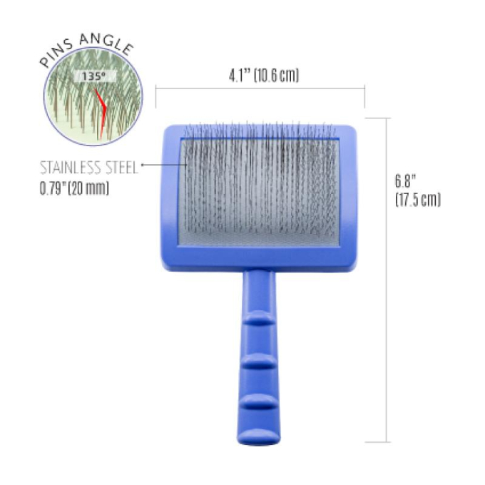 plastic brush, purple, large size 17.5x10.6x6.2 cm - 5