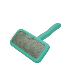 Brush wooden, rectangular shape, teeth 11 mm, mint