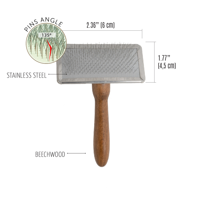 Brush with metal rim, teeth 11 mm - 4