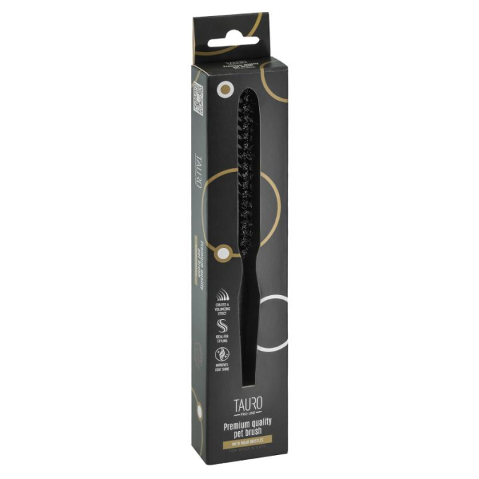 Brush, beech wood, natural boar bristles, black - 3